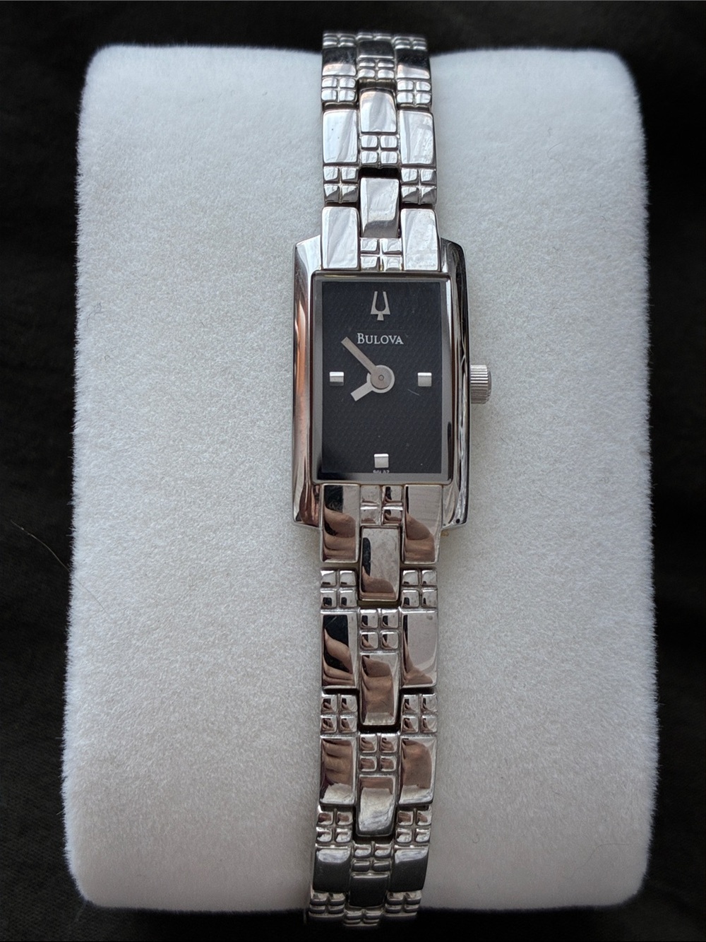Bulova A3 / 96L202 Slim Delicate Silver and Black Watch
